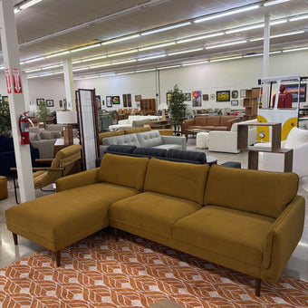 Mod Ochre LAF Chaise Secitonal