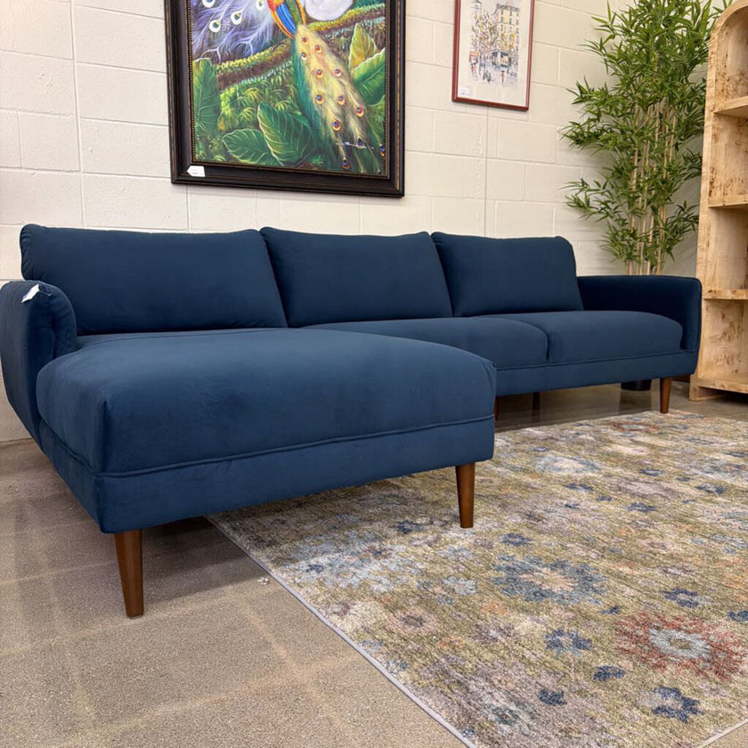 Malmo Chocolate LAF Chaise Sectional