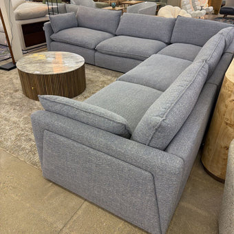 Azure Comfy Modular Sectional