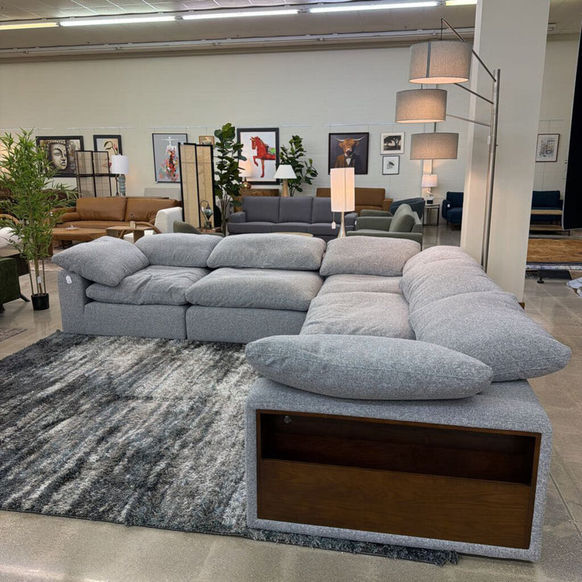 Bruges Pebble Grey Corner Sectional