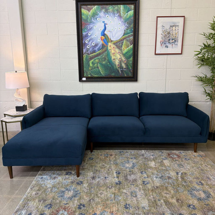 Mod Prussian LAF Chaise Sectional
