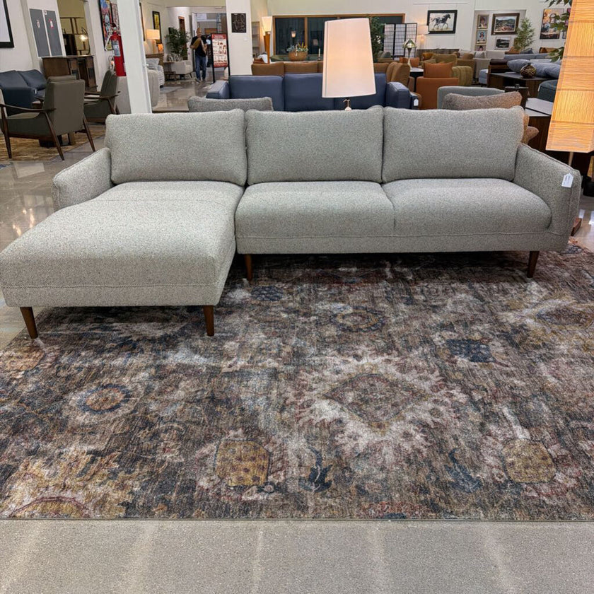 Mod Olive Moss LAF Chaise Sectional