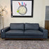 Alessandra Blue Leather Sofa