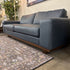 Alessandra Blue Leather Sofa