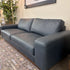 Alessandra Blue Leather Sofa