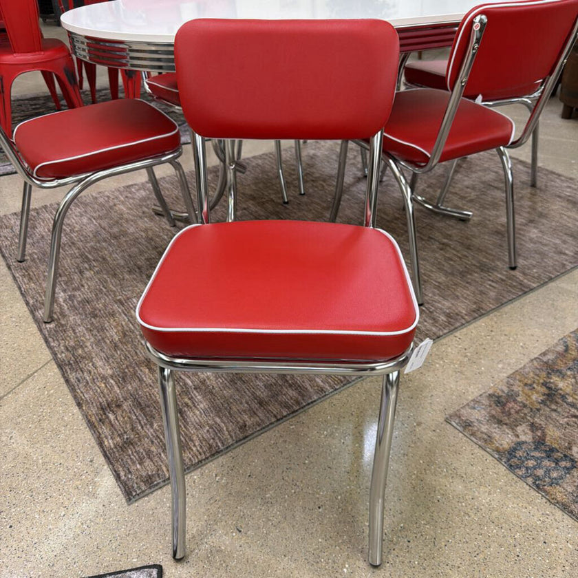 Red Retro Dining Chair