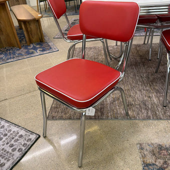 Red Retro Dining Chair