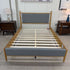 Natural Grey Upholstered Queen Bed