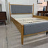 Natural Grey Upholstered Queen Bed