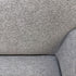 Wood Framed Grey Loveseat