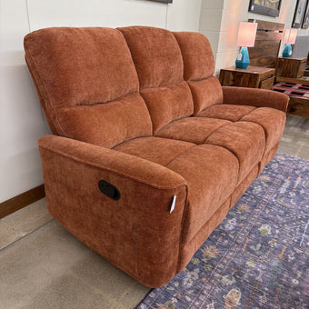 Burnt Orange Reclining Sofa