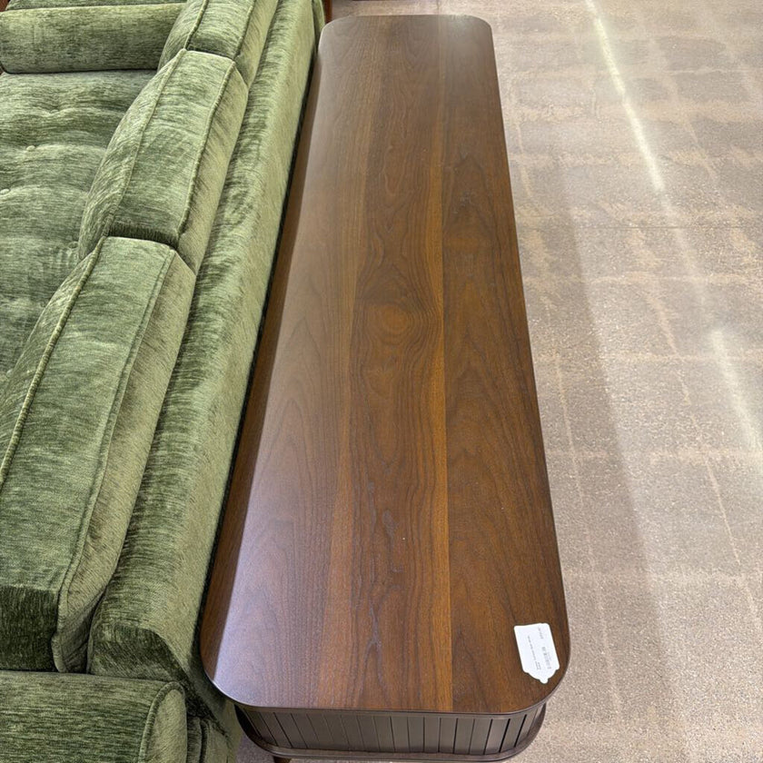 Walnut Tambour Door Media Stand
