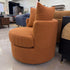 Burnt Orange Swivel Chair