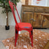 Red Metal Dining Chair