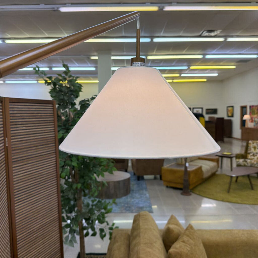 Natural Rood Arc Lamp