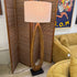 Wood Oval Floor Lamp
