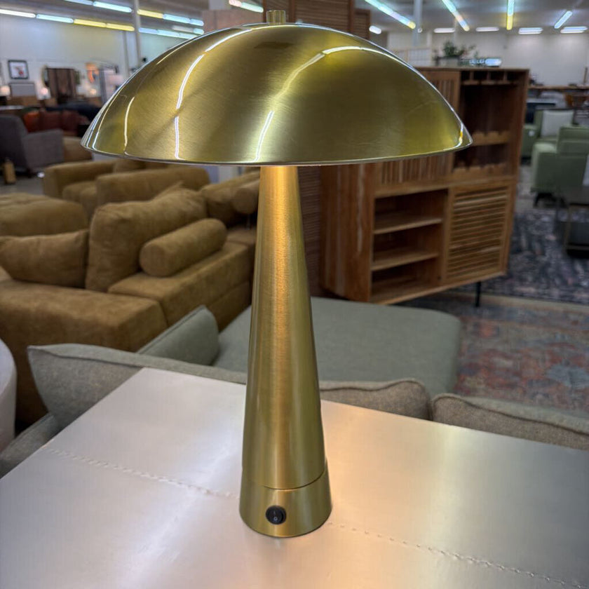 Modern Brass Dome Table Lamp