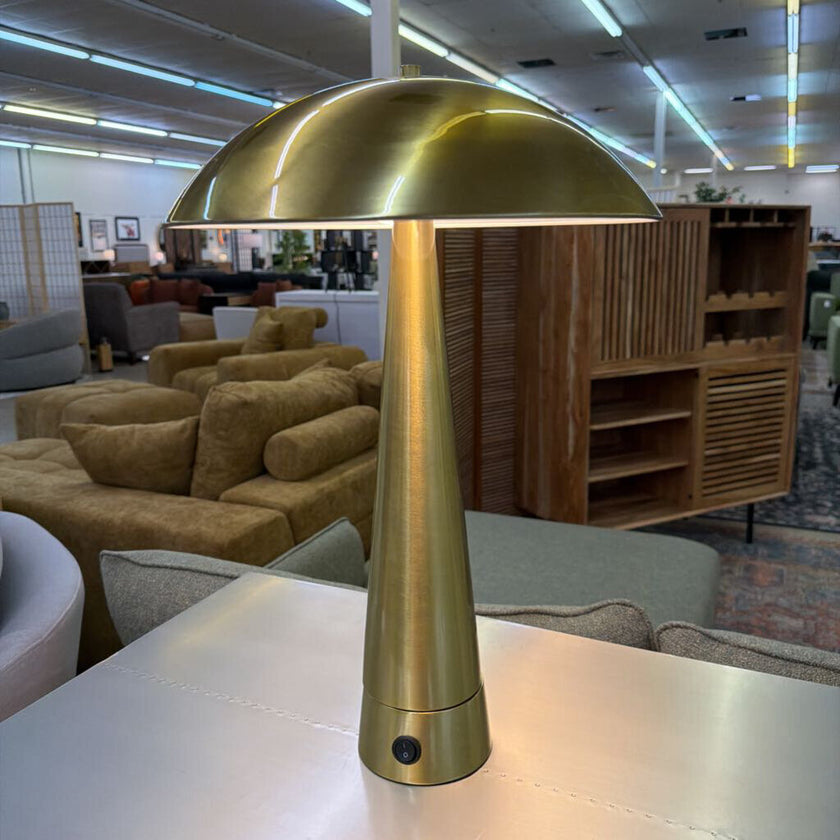 Modern Brass Dome Table Lamp