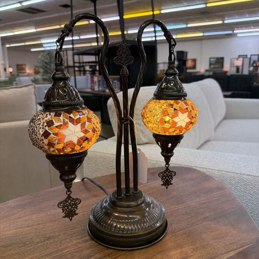 Mosaic Double Shade Lamp