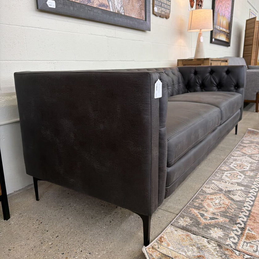Black Tufted Sofa