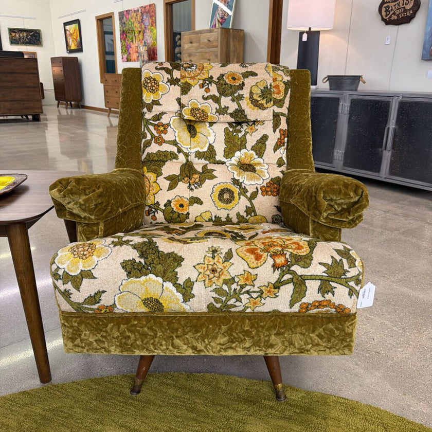MCM Floral Chair