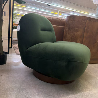 Moss Green Swivel Lounge Chair