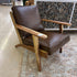 Chestnut Leather Accent Chair