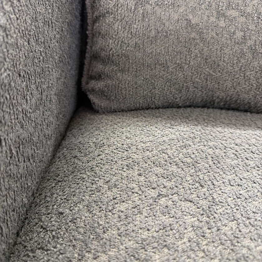 Charcoal Boucle Swivel Chair