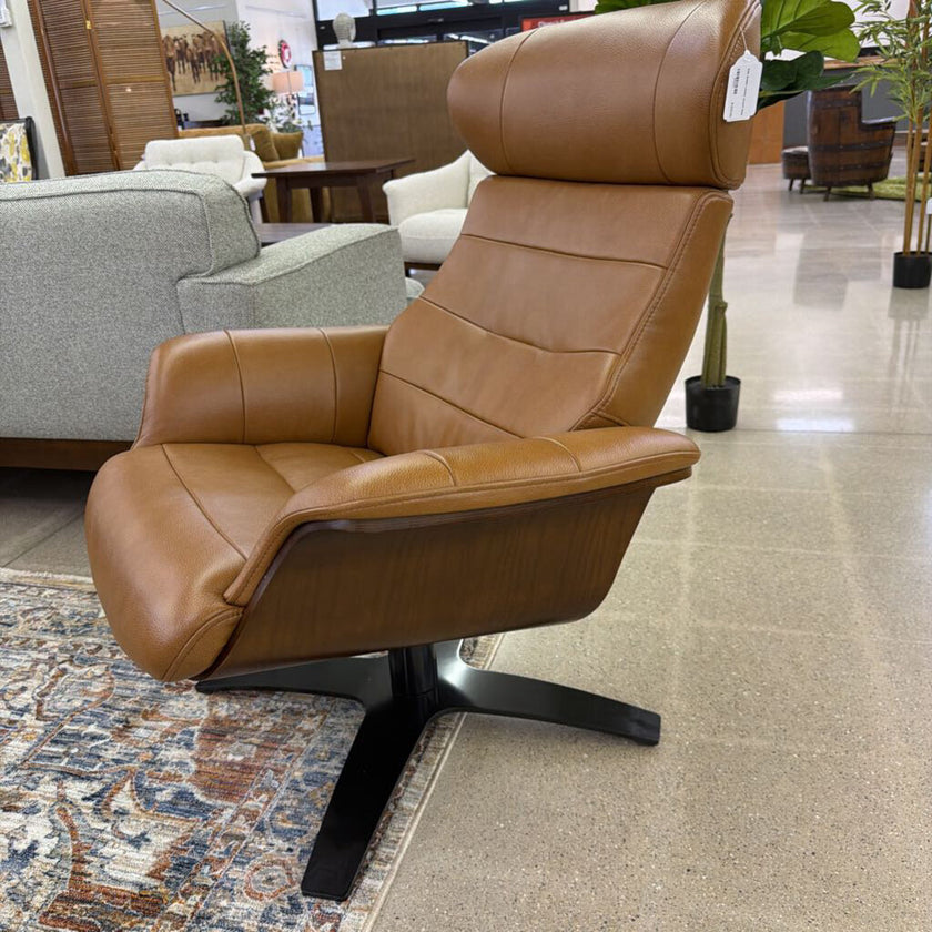 Zulia Saddle Leather Accent Chair