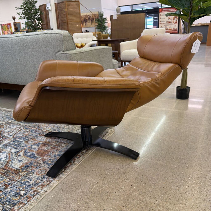 Zulia Saddle Leather Accent Chair