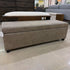 Avalon 48 inch Wide Contemporary Rectangle Storage Ottoman Bench in Distressed Grey Taupe Vegan Faux Leather