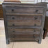 Modus Townsend Solid Wood Three Drawer Nightstand in Gunmetal