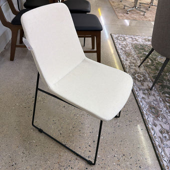 Corina Dining Chair in Natural Linen Look Fabric