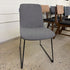 Corina Dining Chair in Grey Linen Look Fabric