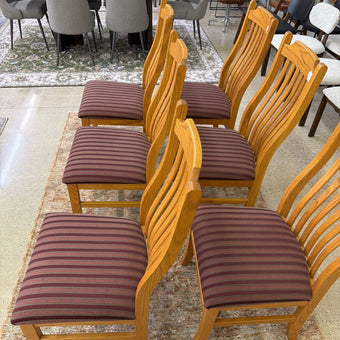 Don's Amish Made Oak Dining Chairs Set of 6