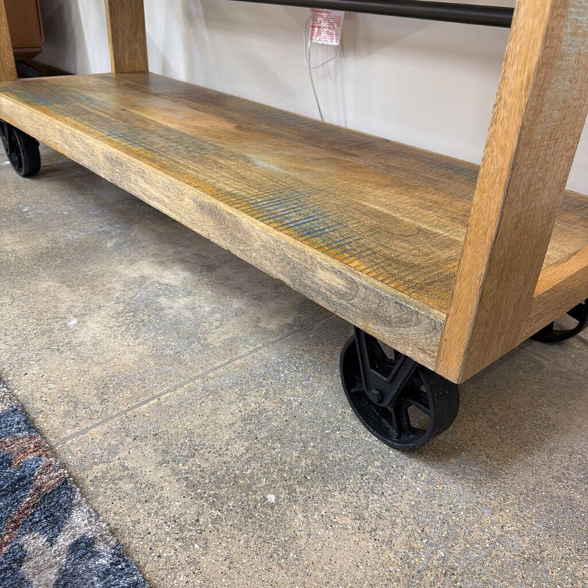 Vintage Wheeled Bookcase