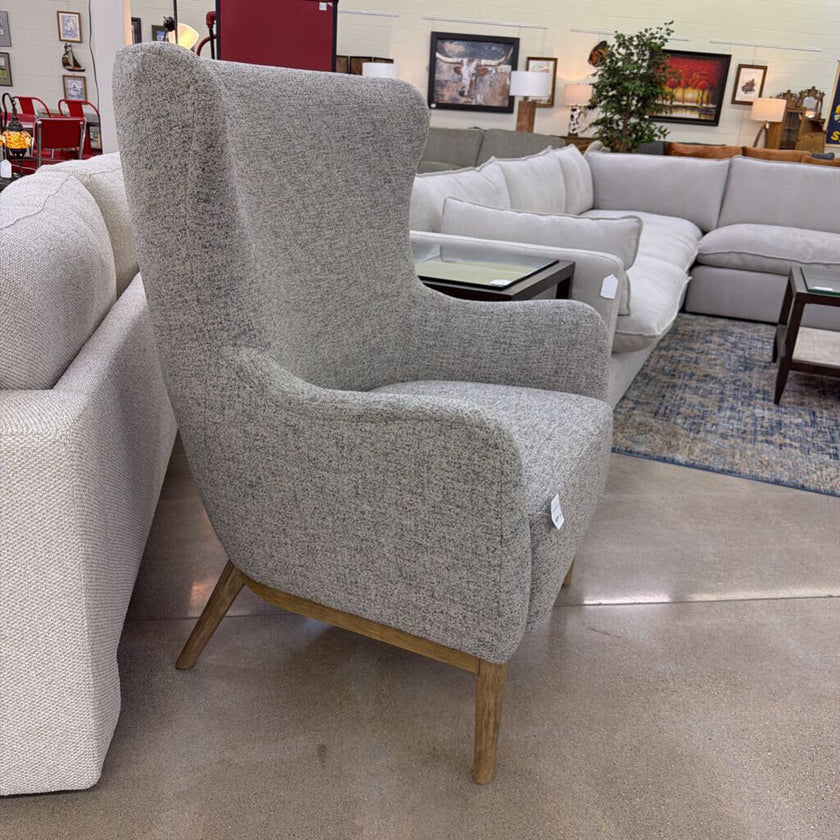 Textured Gravel Accent Chair