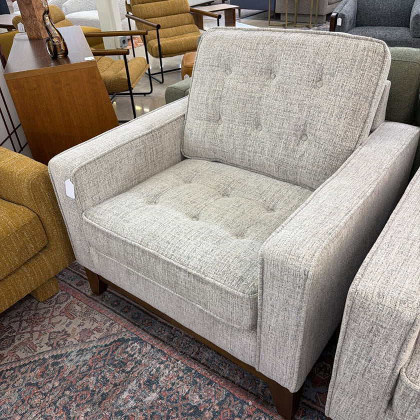 Flax Retro Modern Accent Chair