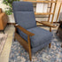 Navy MC Style Pushback Recliner