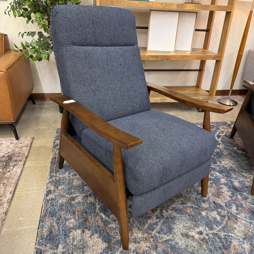 Navy MC Style Pushback Recliner