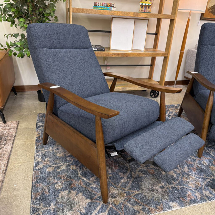 Navy MC Style Pushback Recliner