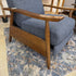 Navy MC Style Pushback Recliner