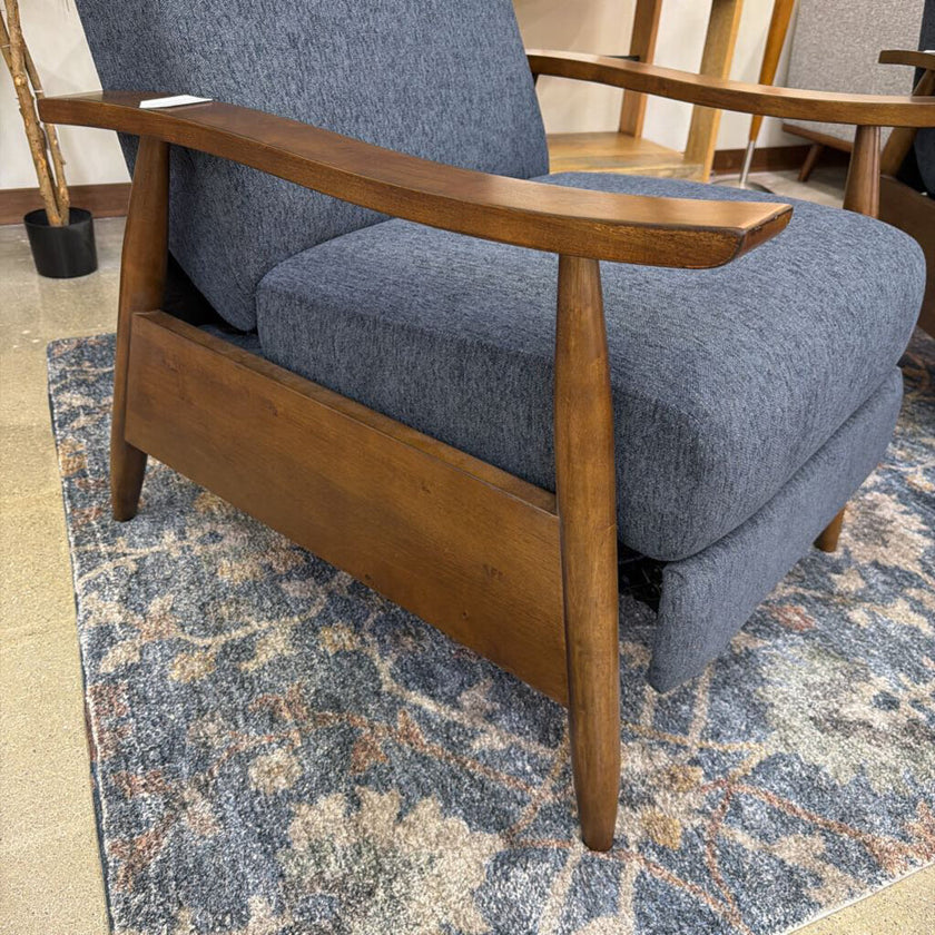 Navy MC Style Pushback Recliner