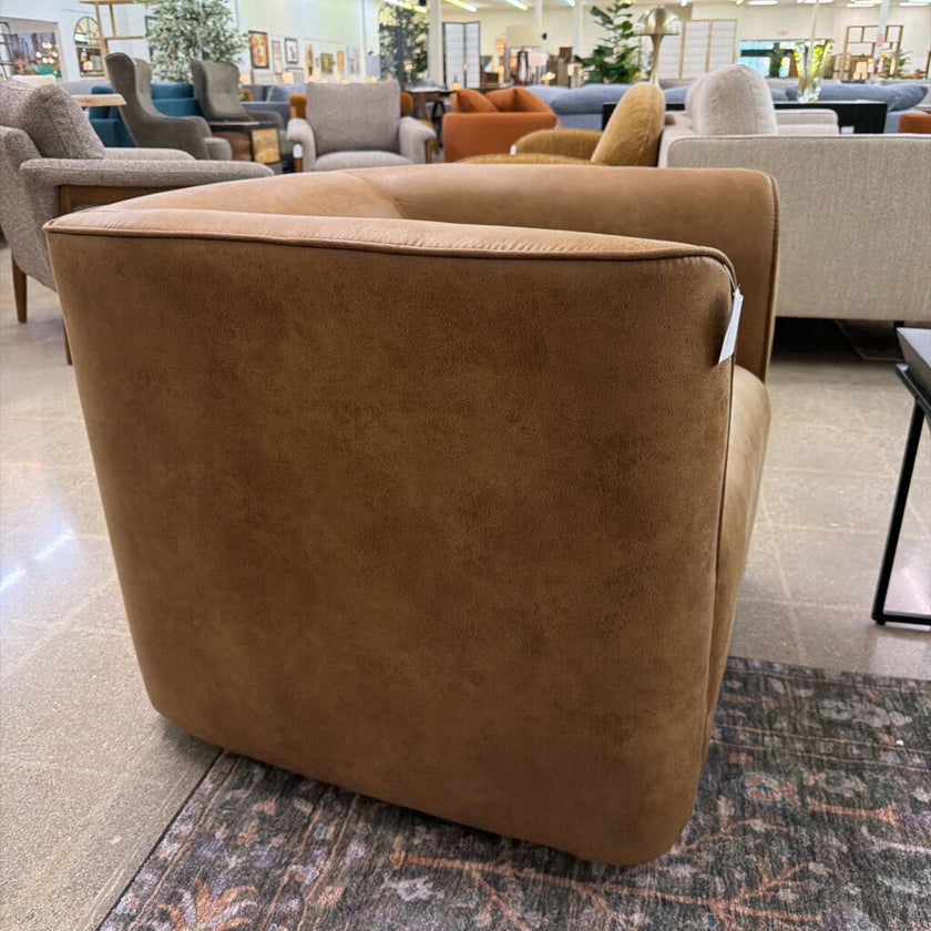 Brown Swivel Accent Chair