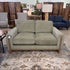Green Wood Trim Loveseat