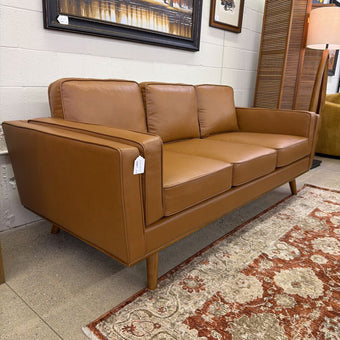 MC Style Faux Leather Sofa