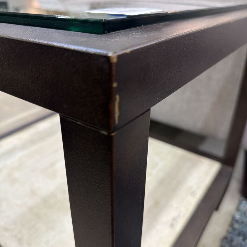 Glass Top Side Table