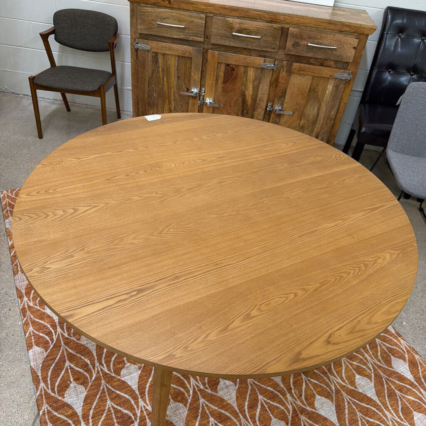 Round Light Ash Dining Table