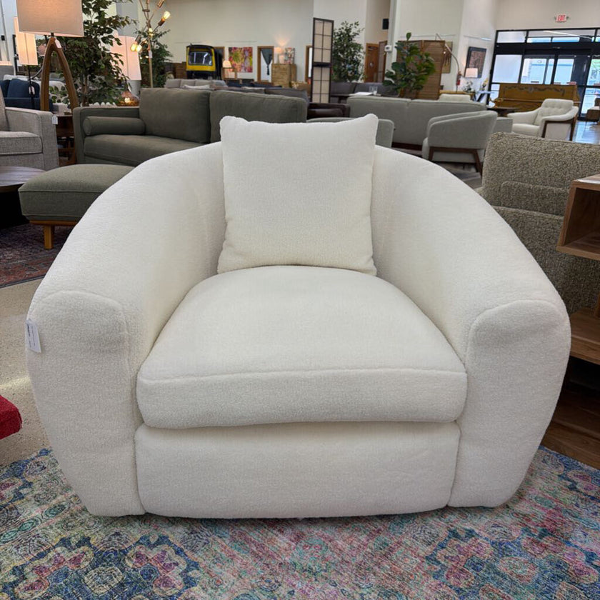Faux Sheepskin Accent Chair