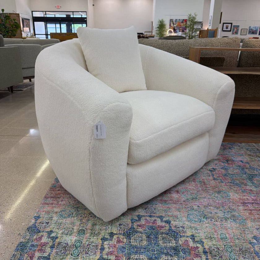Faux Sheepskin Accent Chair